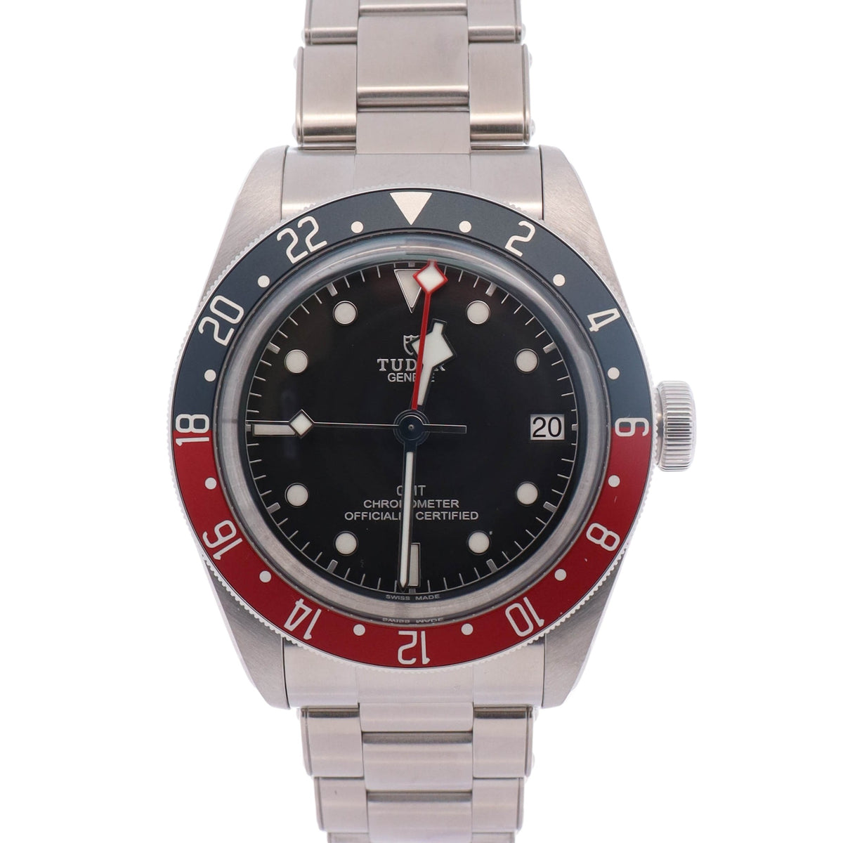 Tudor Black Bay GMT 41mm Black Dial Watch Ref# 79830RB