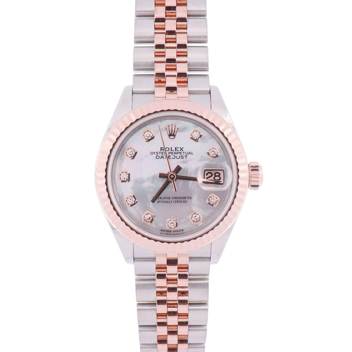 Rolex Datejust 28mm MOP Dial Watch Ref# 279171