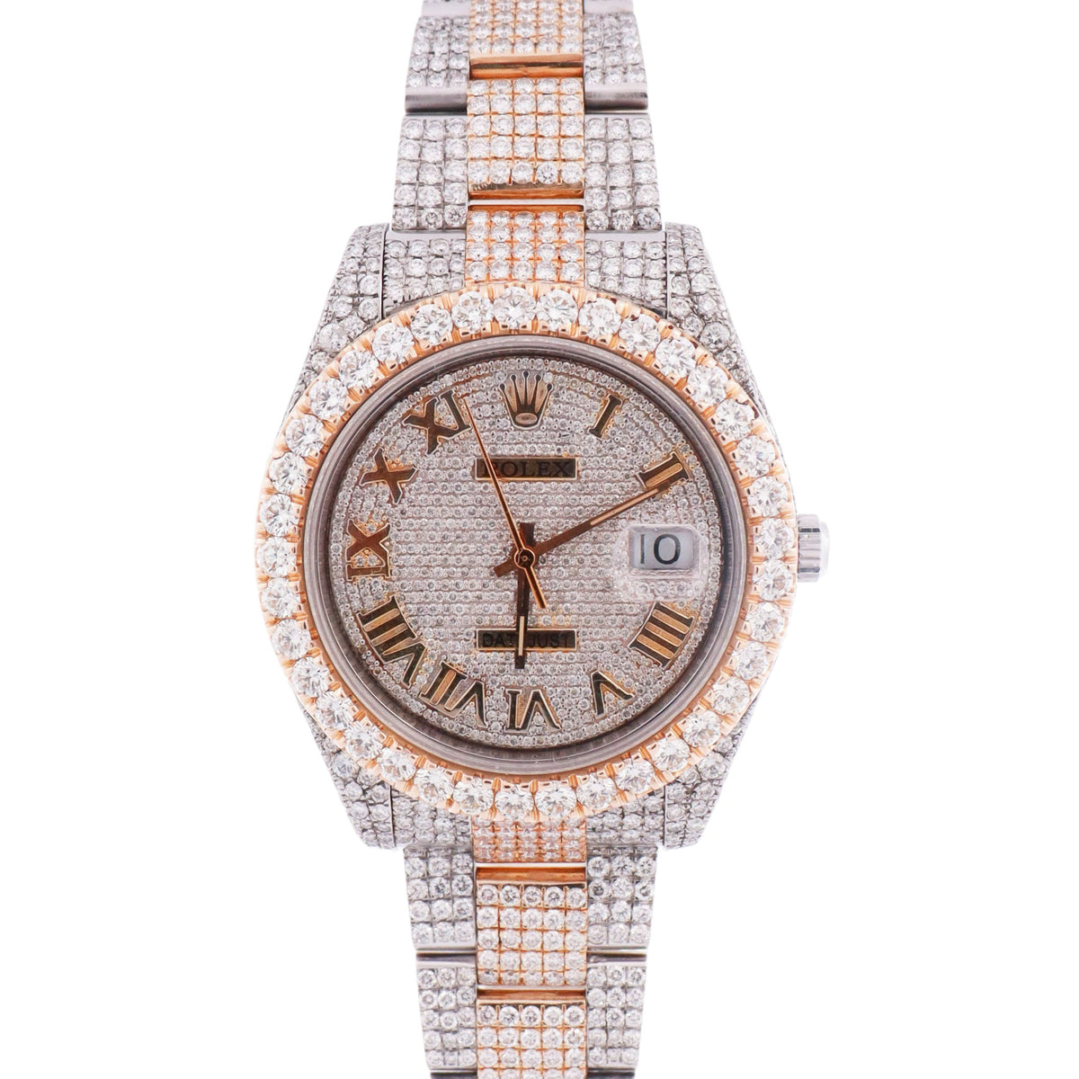 Rolex Datejust 41mm Iced Out Dial Watch Ref# 116333