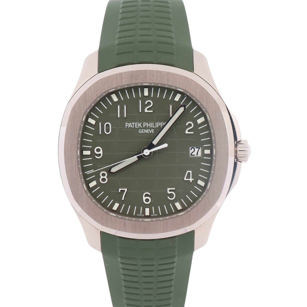 Patek Philippe Aquanaut 42mm Green Dial Watch Ref# 5168G-010