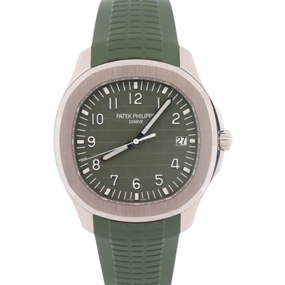 Patek Philippe Aquanaut 42mm Green Dial Watch Ref# 5168G-010