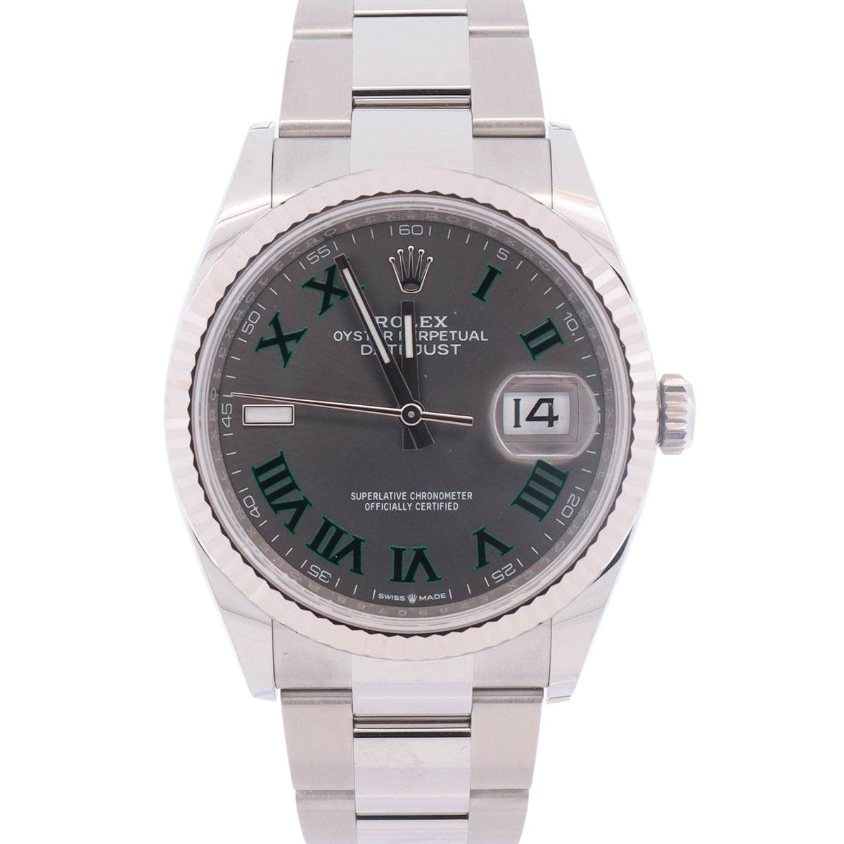 Rolex Datejust 36mm Wimbledon Dial Watch Ref# 126234