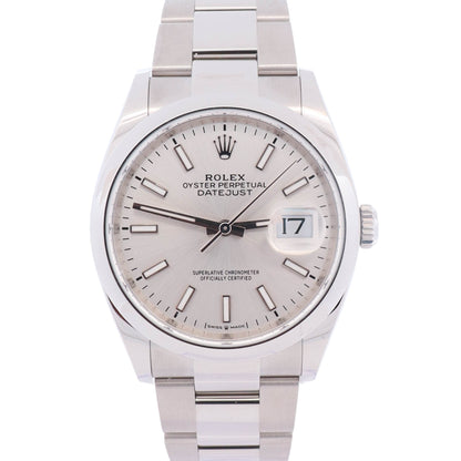 Rolex Datejust 36mm Silver Dial Watch Ref# 126200
