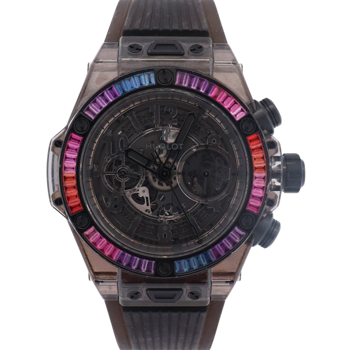 Hublot Big Bang Unico 45mm Skeleton Dial Watch Ref# 411.JB.4901.RT.4099