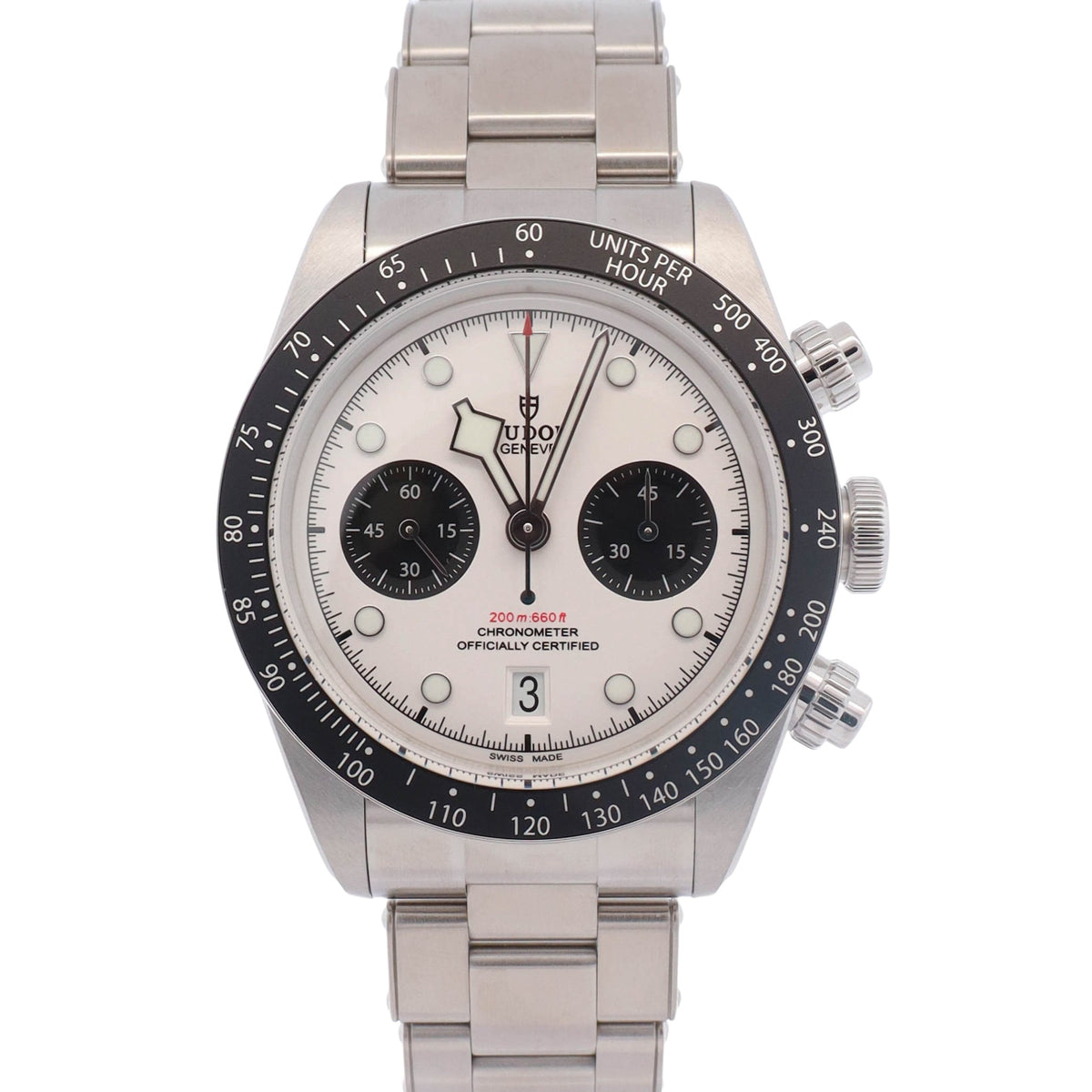Tudor Black Bay Chrono 41mm White Dial Watch Ref# 79360N
