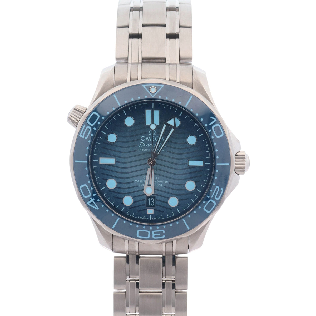Omega Seamaster Diver 300m 42mm Blue Dial Watch Ref# 210.30.42.20.03.003