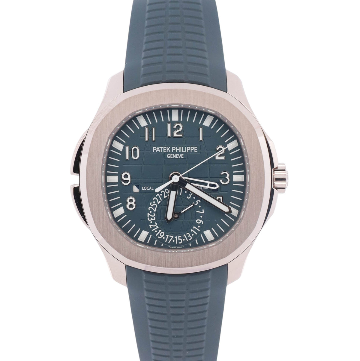 Patek Philippe Aquanaut 38.8mm Blue Dial Watch Ref# 5164G-001