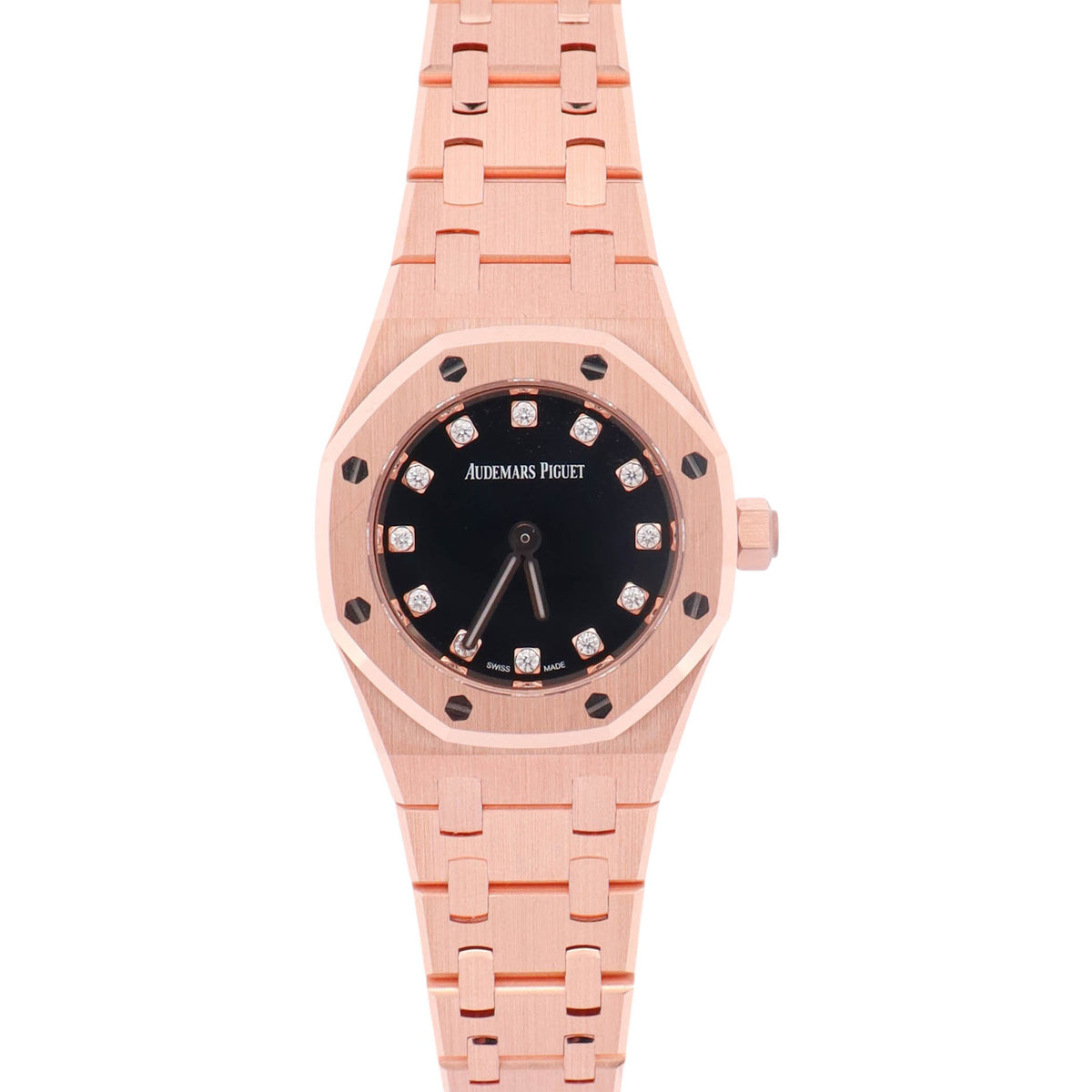 Audemars Piguet Royal Oak 23mm Factory Black Diamond Dial Watch Ref# 67630OR.OO.1312OR.01-B