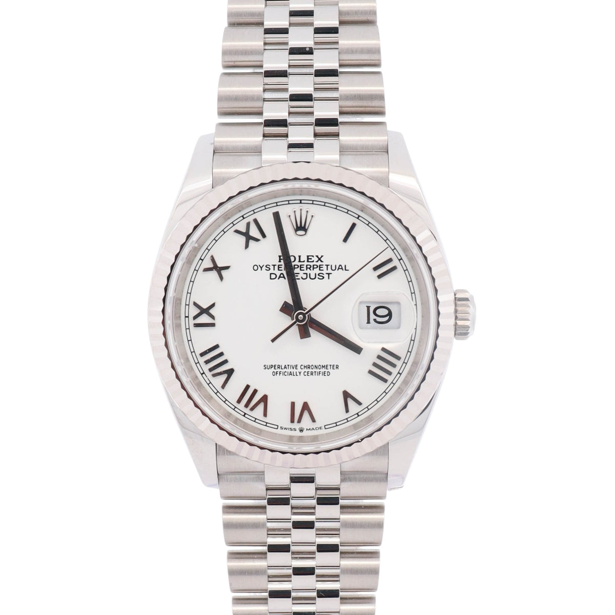 Rolex Datejust 36mm White Dial Watch Ref# 126234