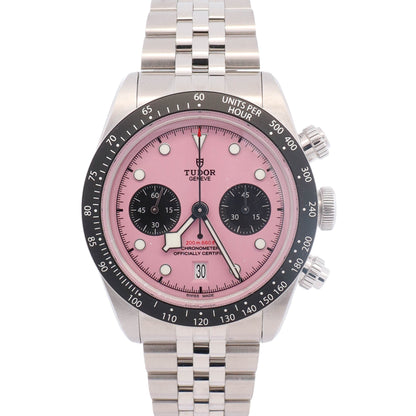 Tudor Black Bay Chrono 41mm Pink Dial Watch Ref# 79360N