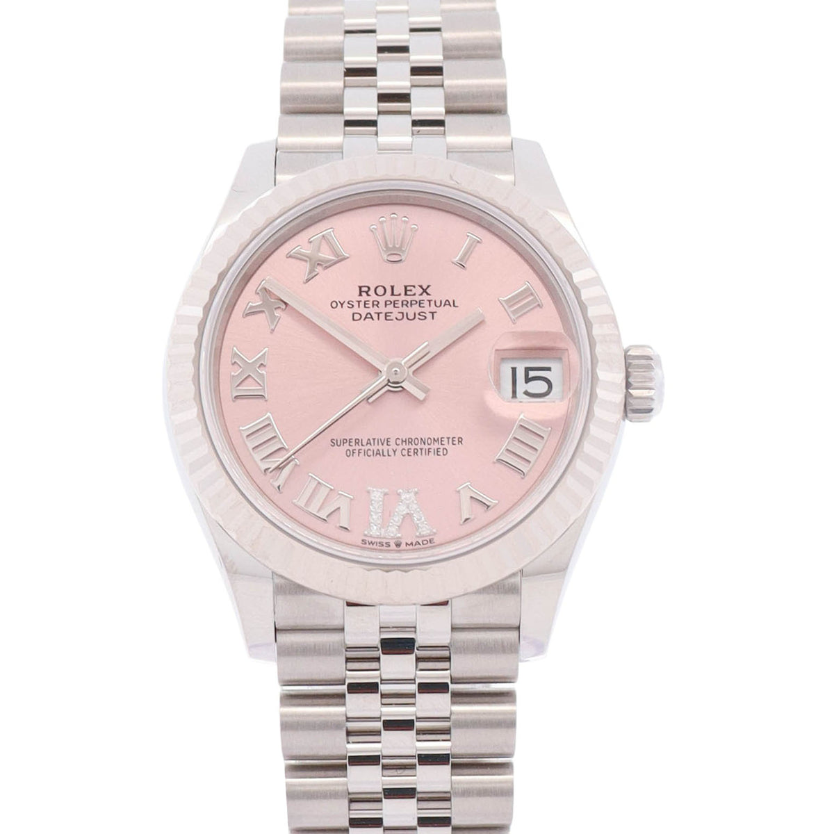 Rolex Datejust 31mm Pink Dial Watch Ref# 278274