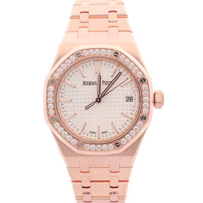 Audemars Piguet Royal Oak 37mm White Dial Watch Ref# 15551OR.ZZ.1356OR.04