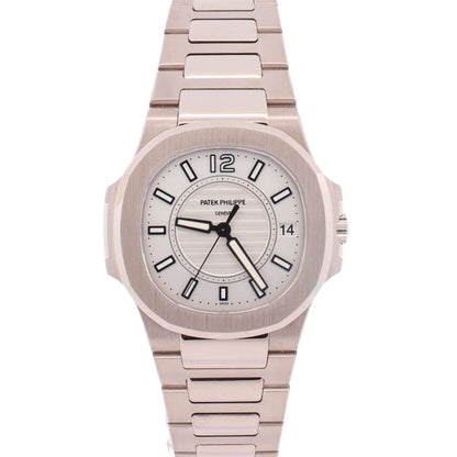Patek Philippe Nautilus 31mm White Dial Watch Ref# 7011/1G-001