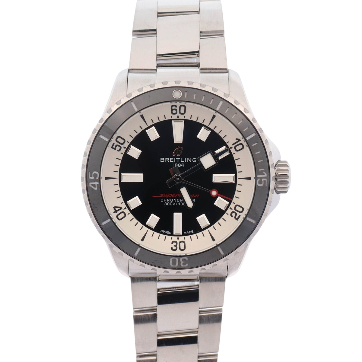 Breitling Superocean 42mm Black Dial Watch Ref# A17375