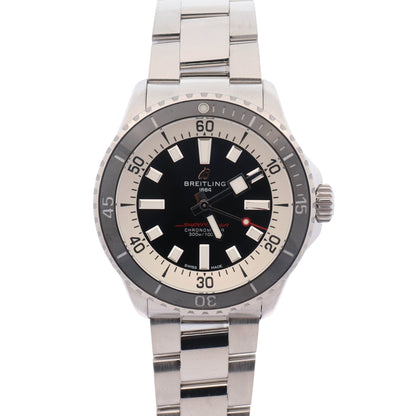 Breitling Superocean 42mm Black Dial Watch Ref# A17375