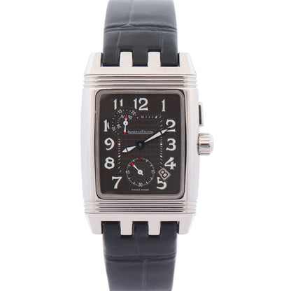 Jaeger-LeCoultre Reverso Gran'Sport Duo 28 mm x 43 mm Black and Silver Dial Watch Ref# Q2948601