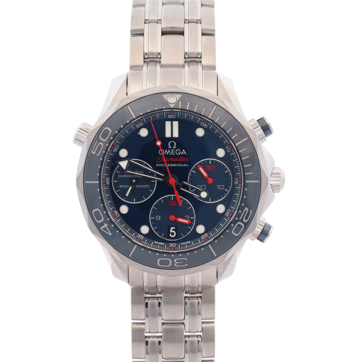 Omega Seamaster Diver 300m 42mm Blue Dial Watch Ref# 212.30.42.50.03.001