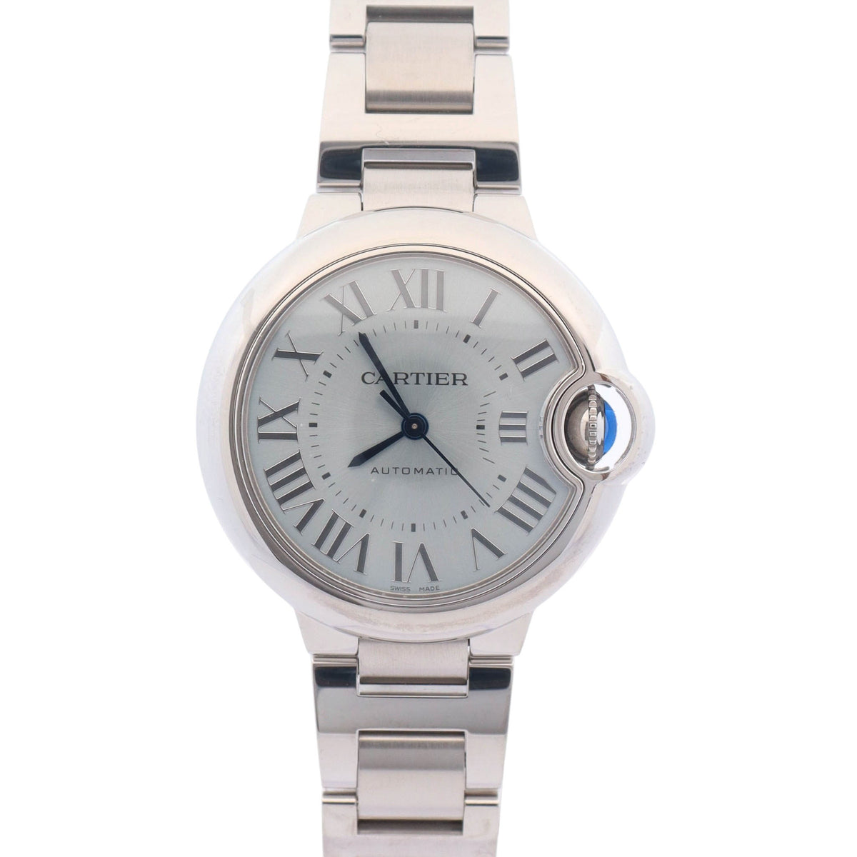 Cartier Ballon Bleu 33mm Blue Dial Watch Ref# WSBB0062