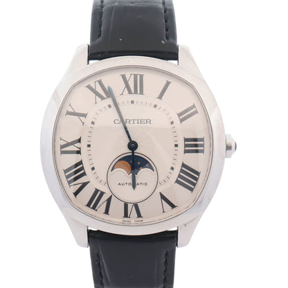 Cartier Drive De Moonphase 40mm Silver Dial Watch Ref# WSNM0008