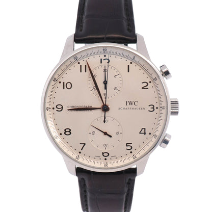 IWC Portuguese 41mm Silver Dial Watch Ref# IW371604