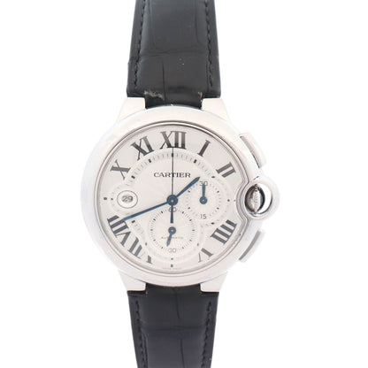 Cartier Ballon Bleu 44mm Silver Dial Watch Ref# W6920003