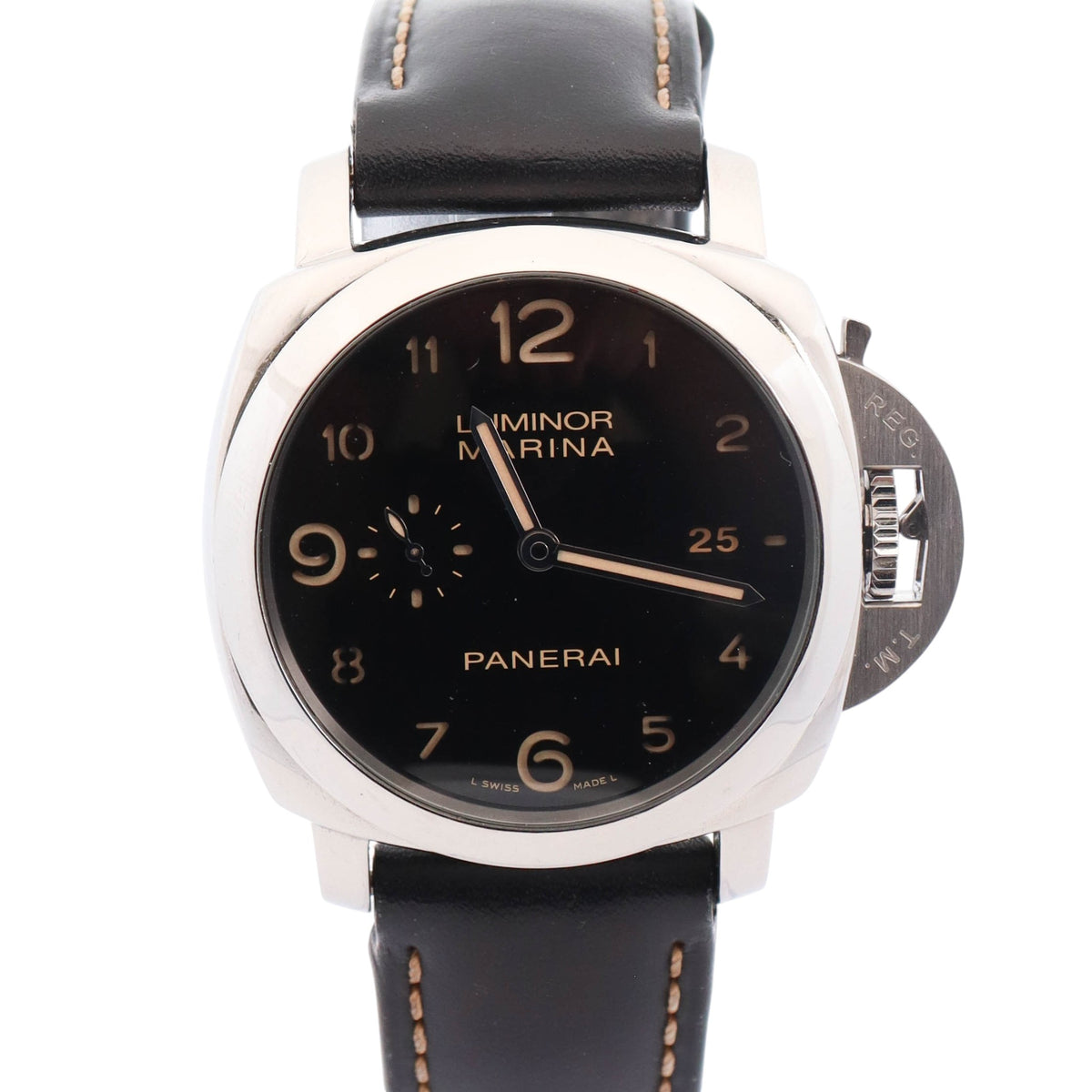 Panerai Luminor 44mm Black Dial Watch Ref# PAM00359