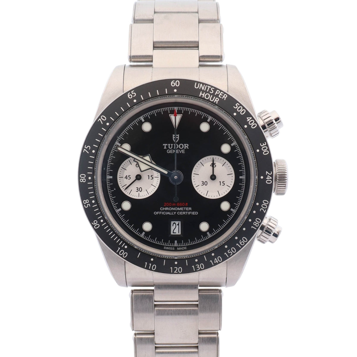 Tudor Black Bay Chrono 41mm Black Chronograph Dial Watch Ref# 79360N
