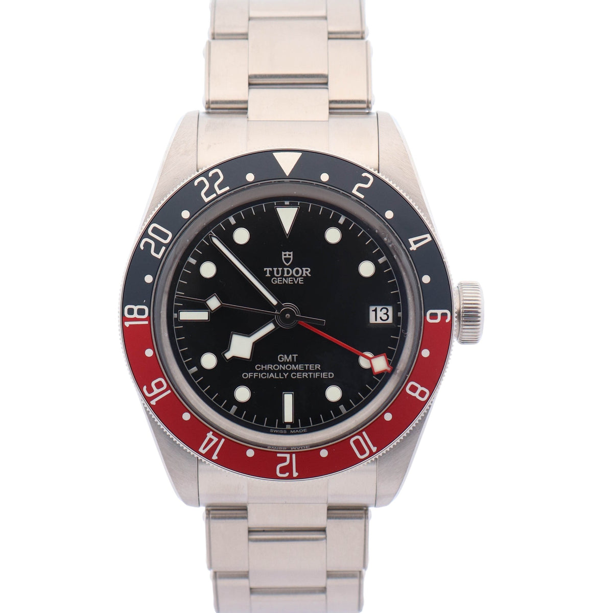 Tudor Black Bay GMT 41mm Black Dial Watch Ref# 79830RB