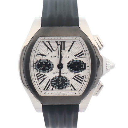 Cartier Roadster 42mm White & Black Dial Watch Ref# W6206020