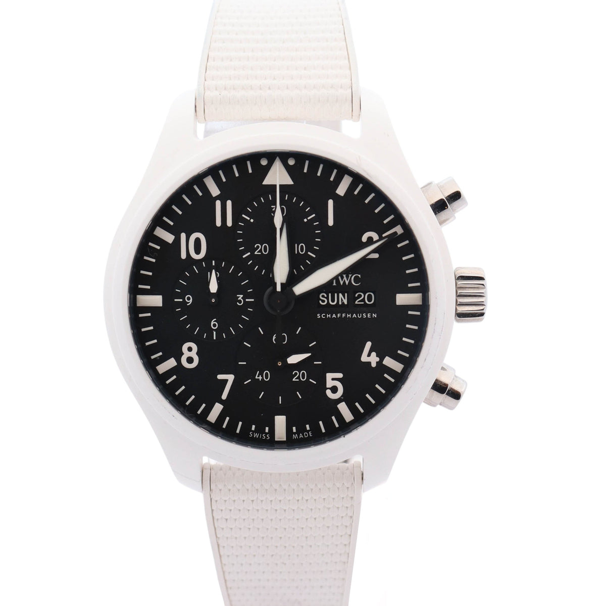 IWC Pilots Top Gun "Lake Tahoe" 44.5mm Black Dial Watch# IW389105