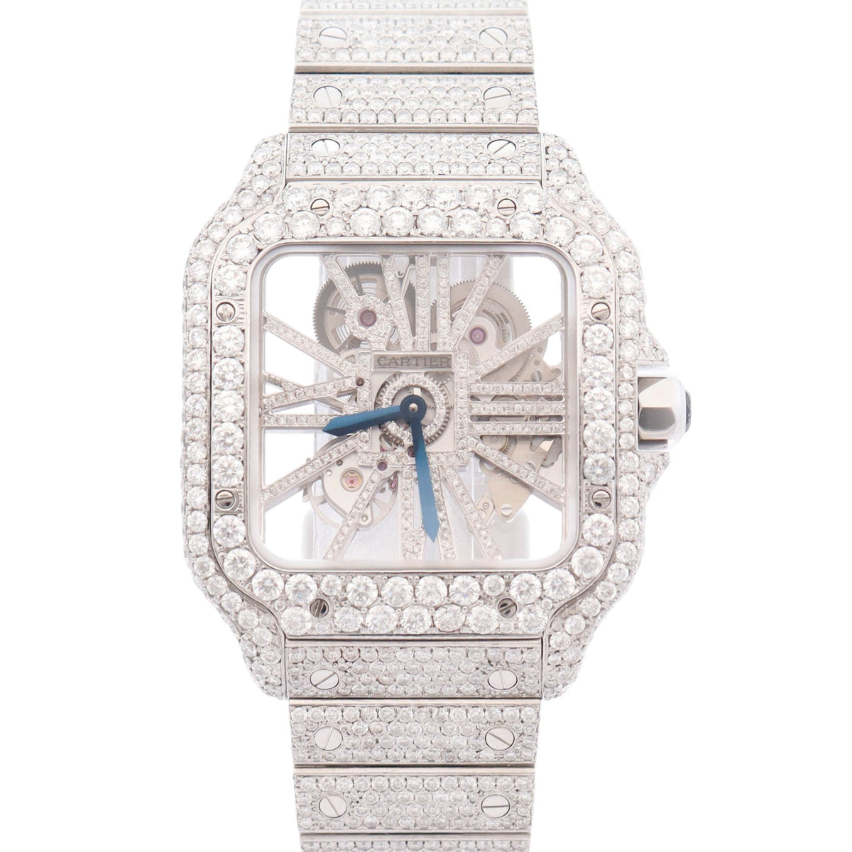 Cartier Santos 40mm Skeleton Dial Watch Ref# WHSA0015