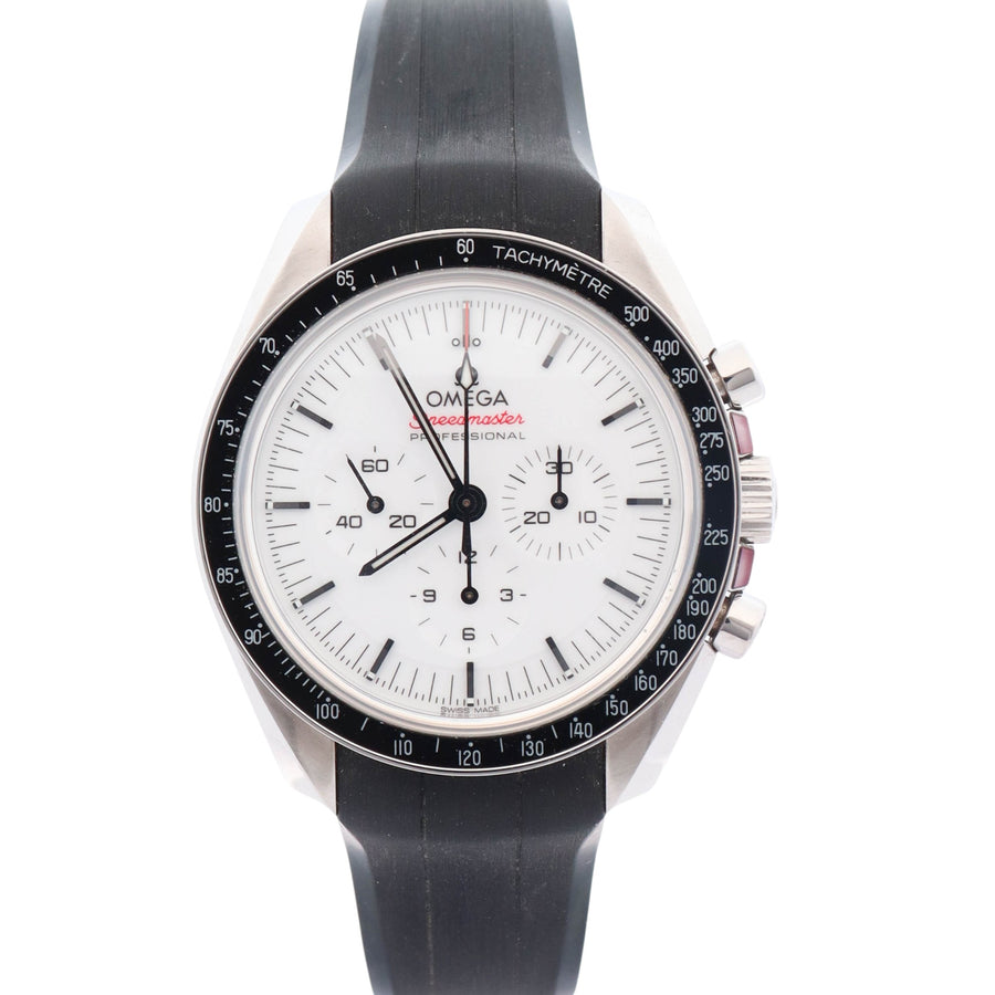 Omega Speedmaster Professional Moonwatch 42mm White Chronograph Dial Watch Reference# 310.32.42.50.04.001