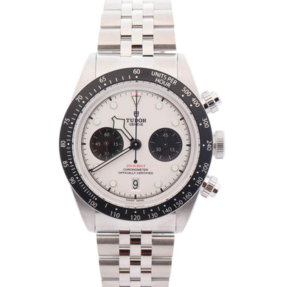 Tudor Black Bay Chrono 41mm White Dial Watch Ref# 79360N - Happy Jewelers Fine Jewelry Lifetime Warranty