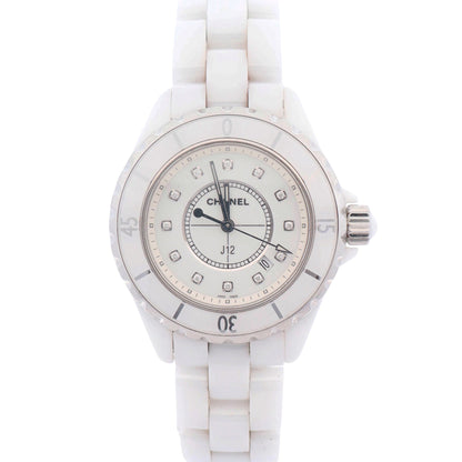Chanel J12 33mm White Dial Watch Ref# H1628 - Happy Jewelers Fine Jewelry Lifetime Warranty