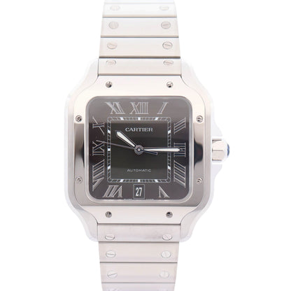 Cartier Santos 39mm Green Dial Watch Ref# WSSA0062 - Happy Jewelers Fine Jewelry Lifetime Warranty