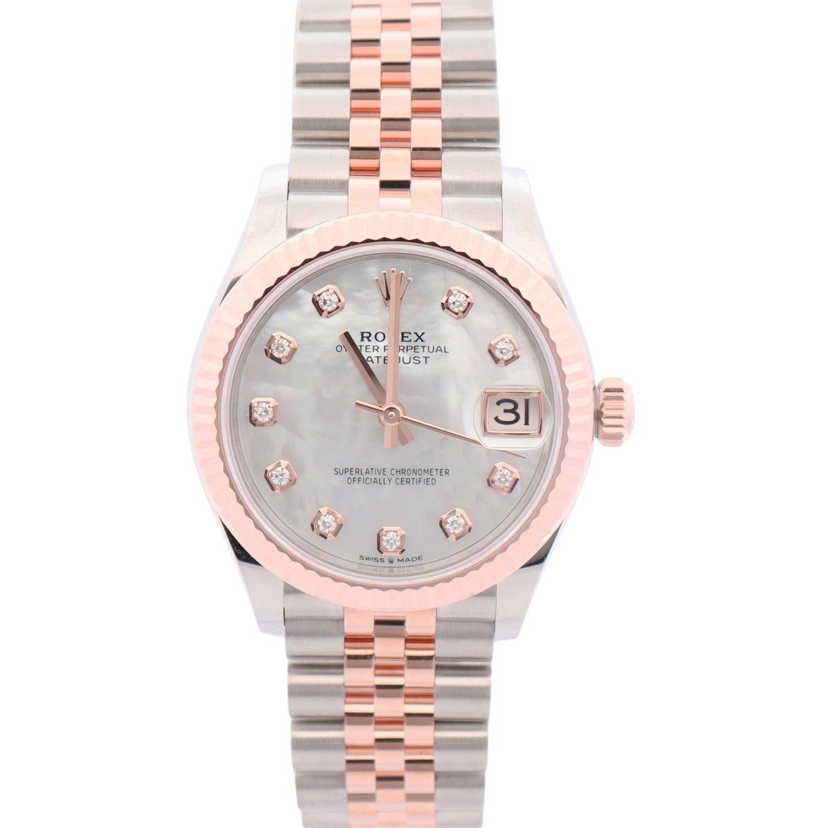 Rolex Datejust 41mm MOP Diamond Dial Watch Ref# 278271