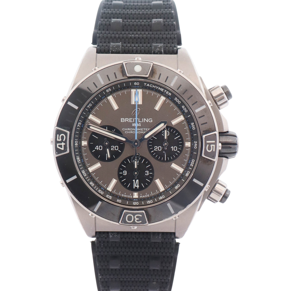 Breitling Super Chronomat B01 44mm Grey Dial Watch Ref# EB0136251M1S1