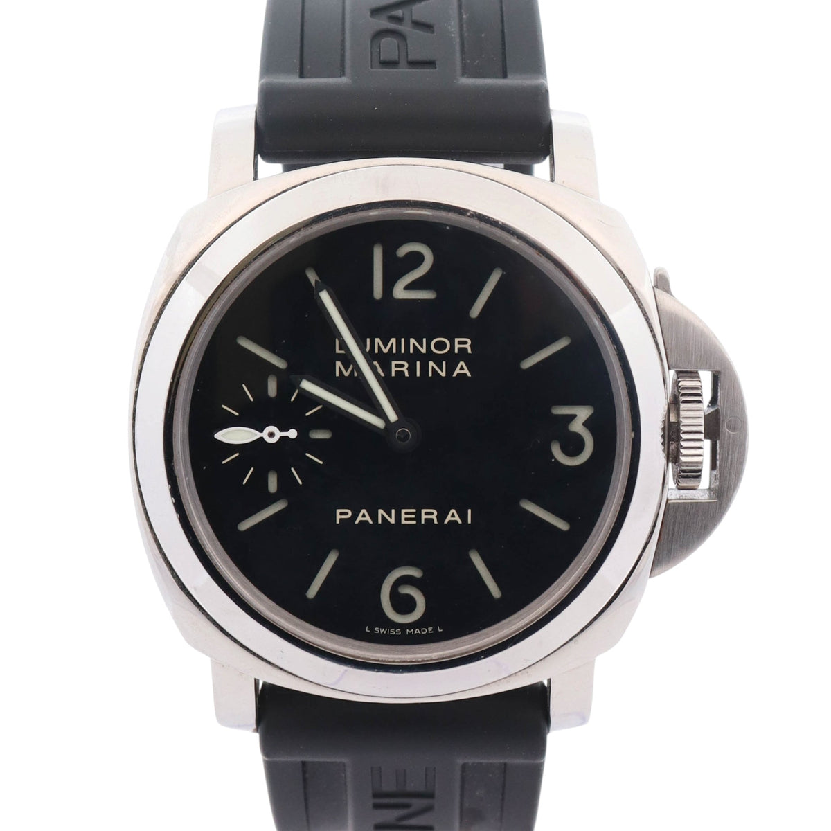 Panerai Luminor 44mm Black Dial Watch Ref# PAM0111