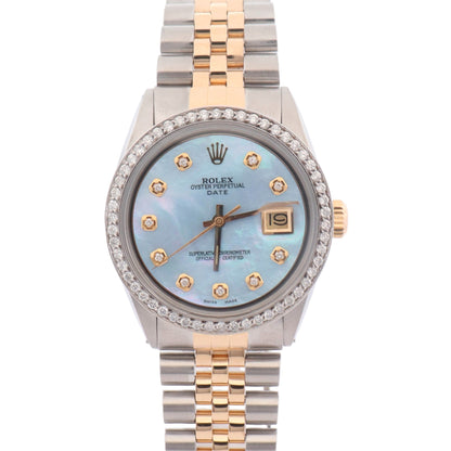 Rolex Datejust 36mm MOP Dial Watch Ref# 1601 - Happy Jewelers Fine Jewelry Lifetime Warranty