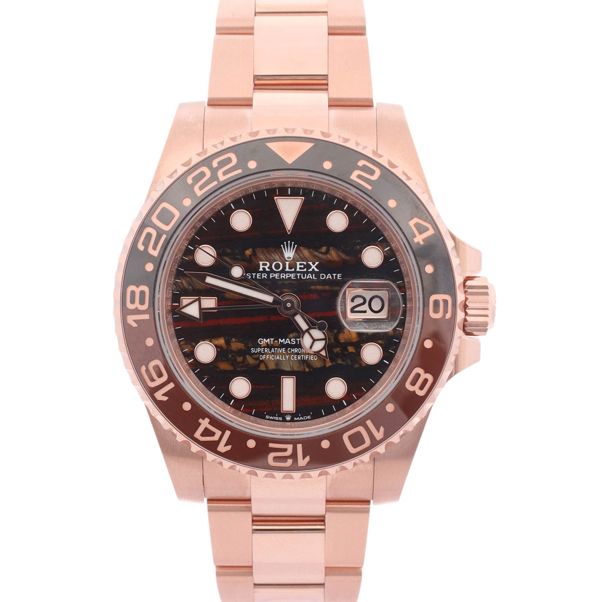 Rolex GMT-Master II 40mm "Tiger Iron" Dial Watch Ref# 126715CHNR - Happy Jewelers Fine Jewelry Lifetime Warranty