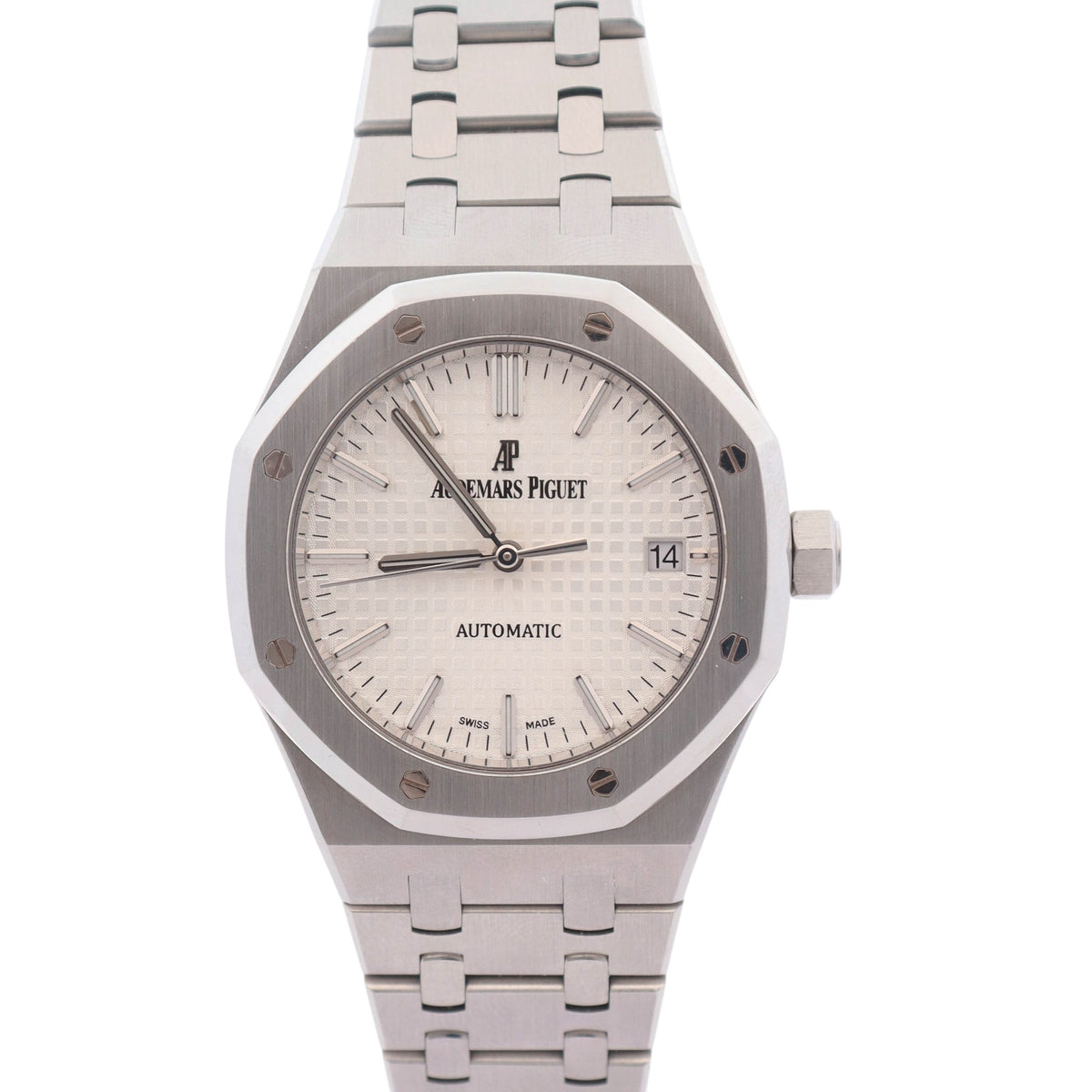 Audemars Piguet Royal Oak 37mm White Dial Watch Ref# 15450ST.OO.1256ST.01