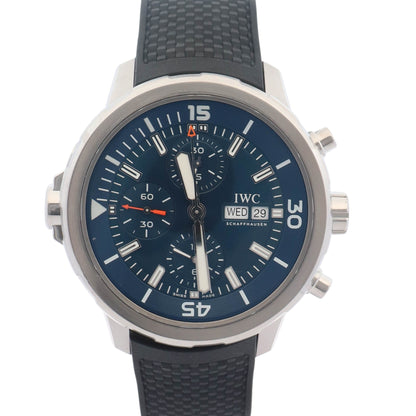 IWC Aquatimer Chronograph Edition “Expedition Jacques-Yves Cousteau” 42mm Blue Chronograph Dial Watch Ref# IW376805