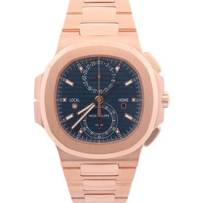 Patek Philippe Nautilus 40.5mm Blue Stick Dial Watch Ref# 5990/1R-001