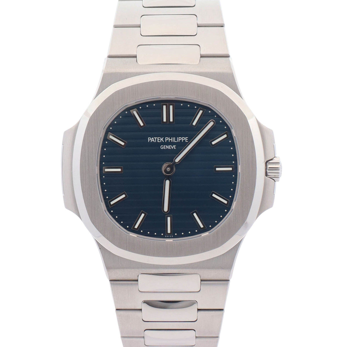 Patek Philippe Nautilus 40.5mm Blue Stick Dial Watch Ref# 5610/1P-001