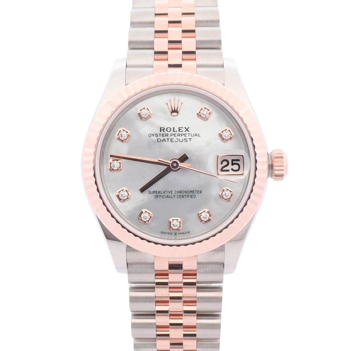 Rolex Datejust 31mm MOP Diamond Dial Watch Ref# 278271