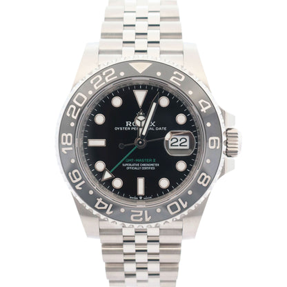 Rolex GMT-Master II "Bruce Wayne" 40mm Black Dial Watch Ref# 126710GRNR