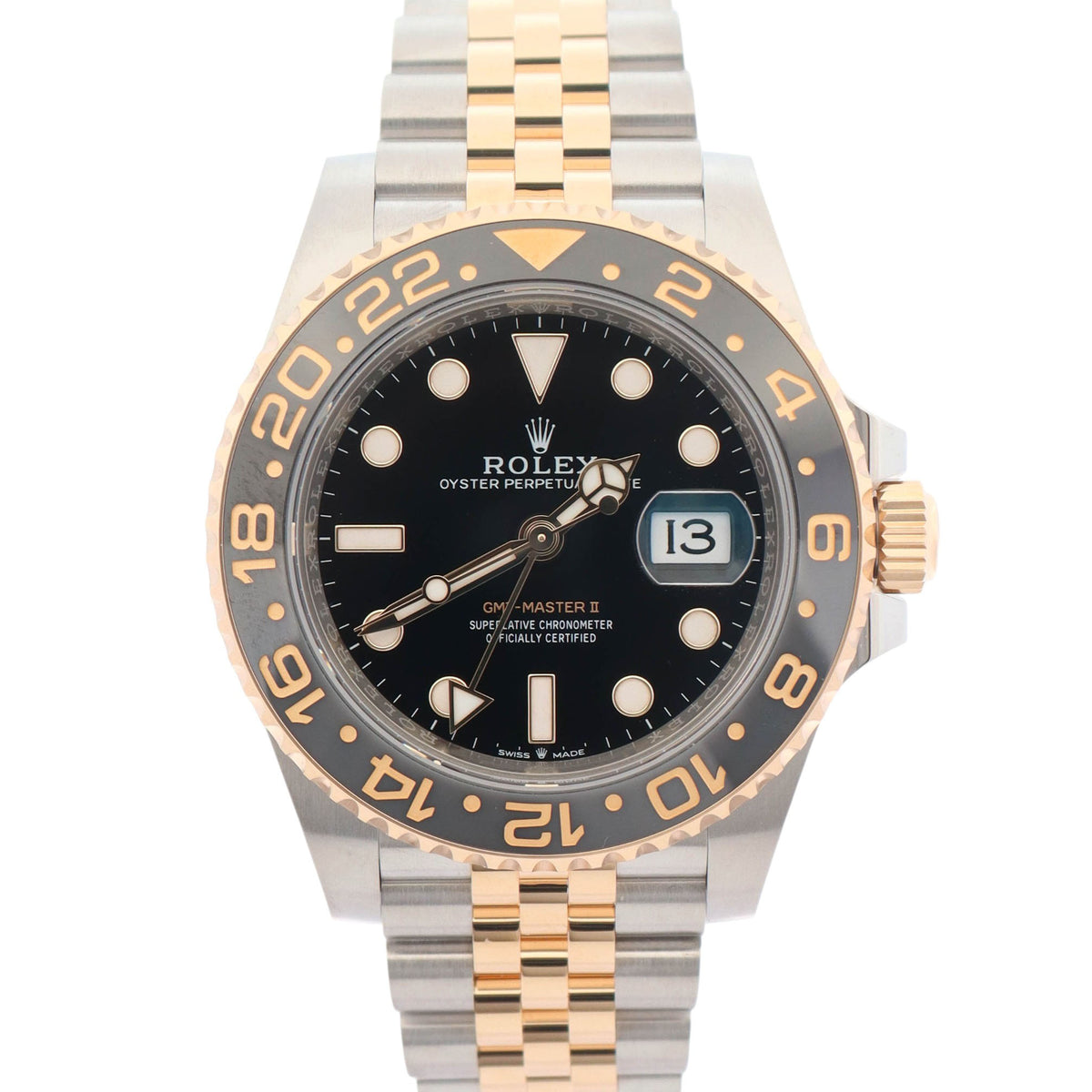 Rolex GMT-Master II 40mm Black Dial Watch Ref# 126713GRNR