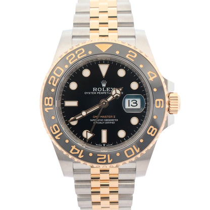 Rolex GMT-Master II 40mm Black Dial Watch Ref# 126713GRNR