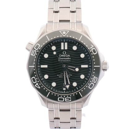 Omega Seamaster Diver 300m Green Dial Watch Ref# 210.3.42.20.10.001