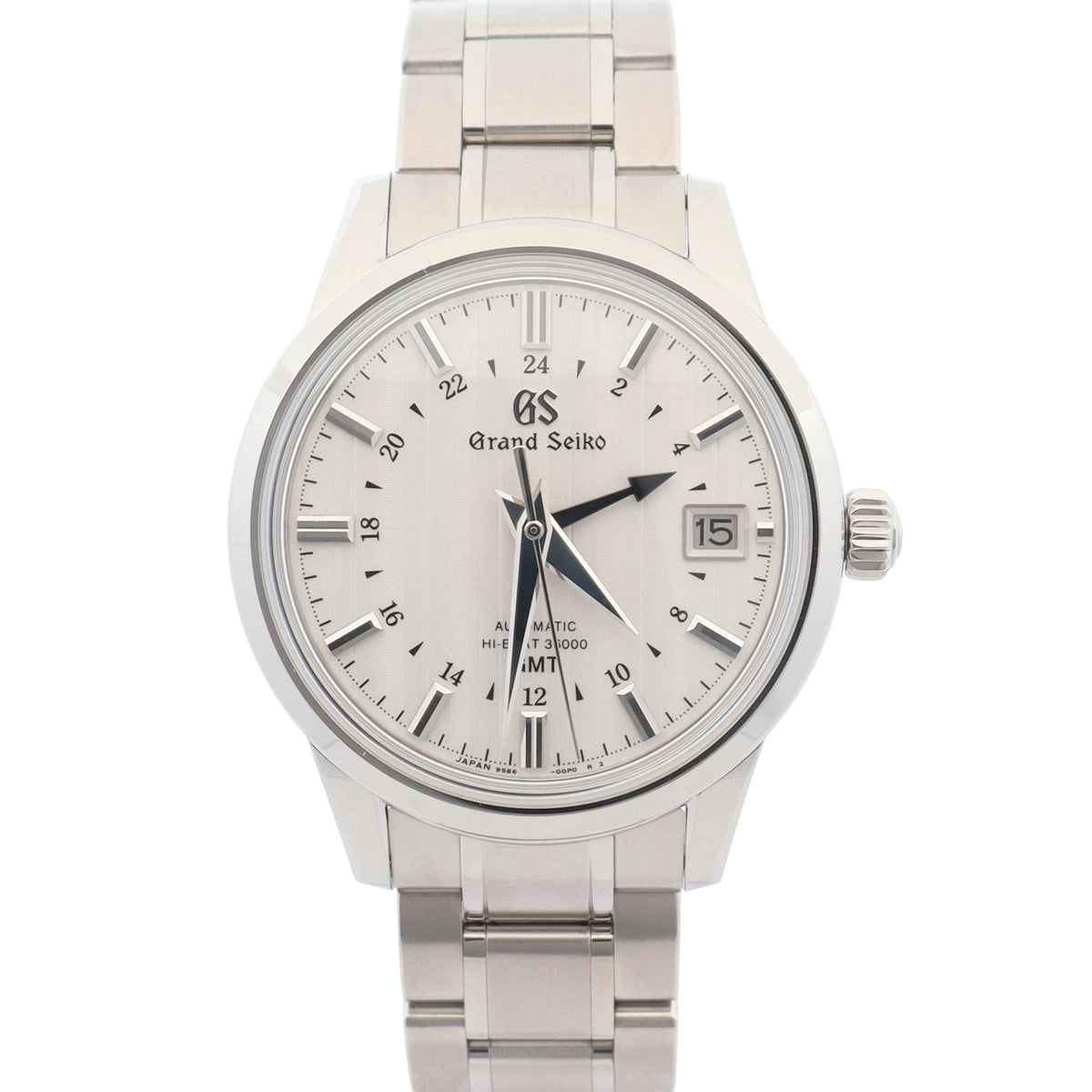 Grand Seiko Hi-Beat 36000 GMT White "Yukigesho" Dial Watch Ref# SBGJ271
